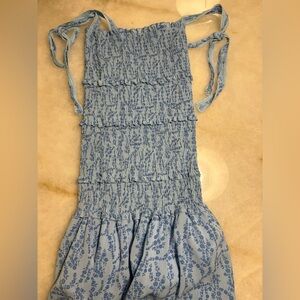 Blue Floral Women’s Mini Dress